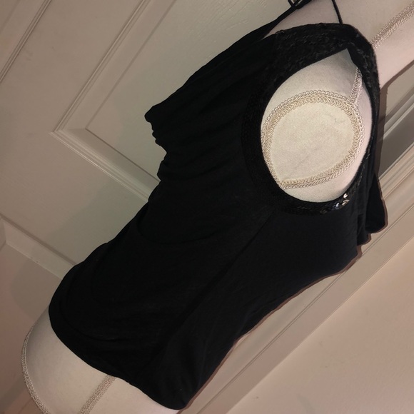 How & Wen Black Sequin Knit top - Picture 6 of 7